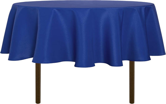 sancua Round Tablecloth - 60 Inch - Water Resistant Spill Proof Washable Polyester Table Cloth