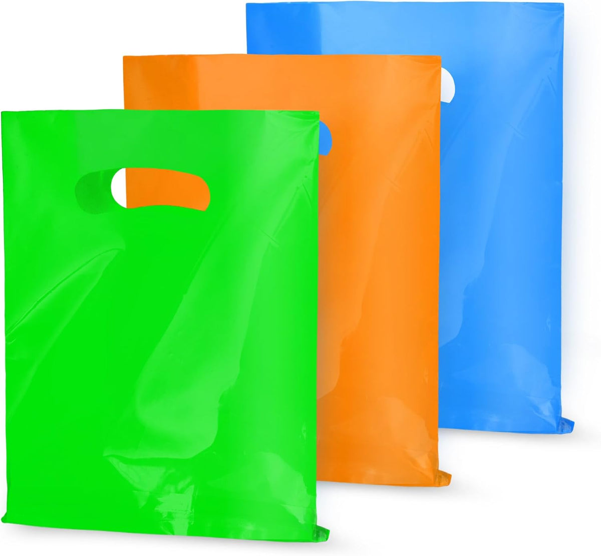 24 PCS Plastic Party Favor Small Gift Bags, 6"x8" Goodie Bags for Kids, Candy Treat Pouches Bulk