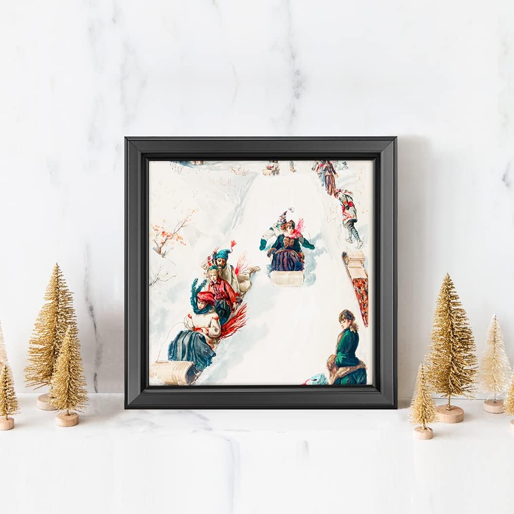 LaVie Home 4x4 Picture Frames (12 Pack, Black) Simple Designed Photo Frame with High Definition