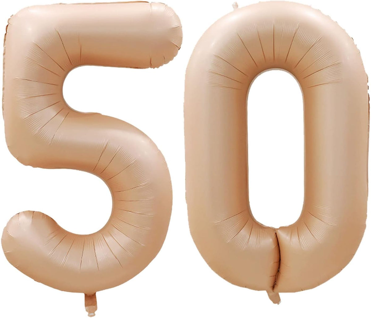 GOER Number 50 Balloons for 50th Birthday Party Decorations,42 Inch Jumbo Foil Helium Balloons for
