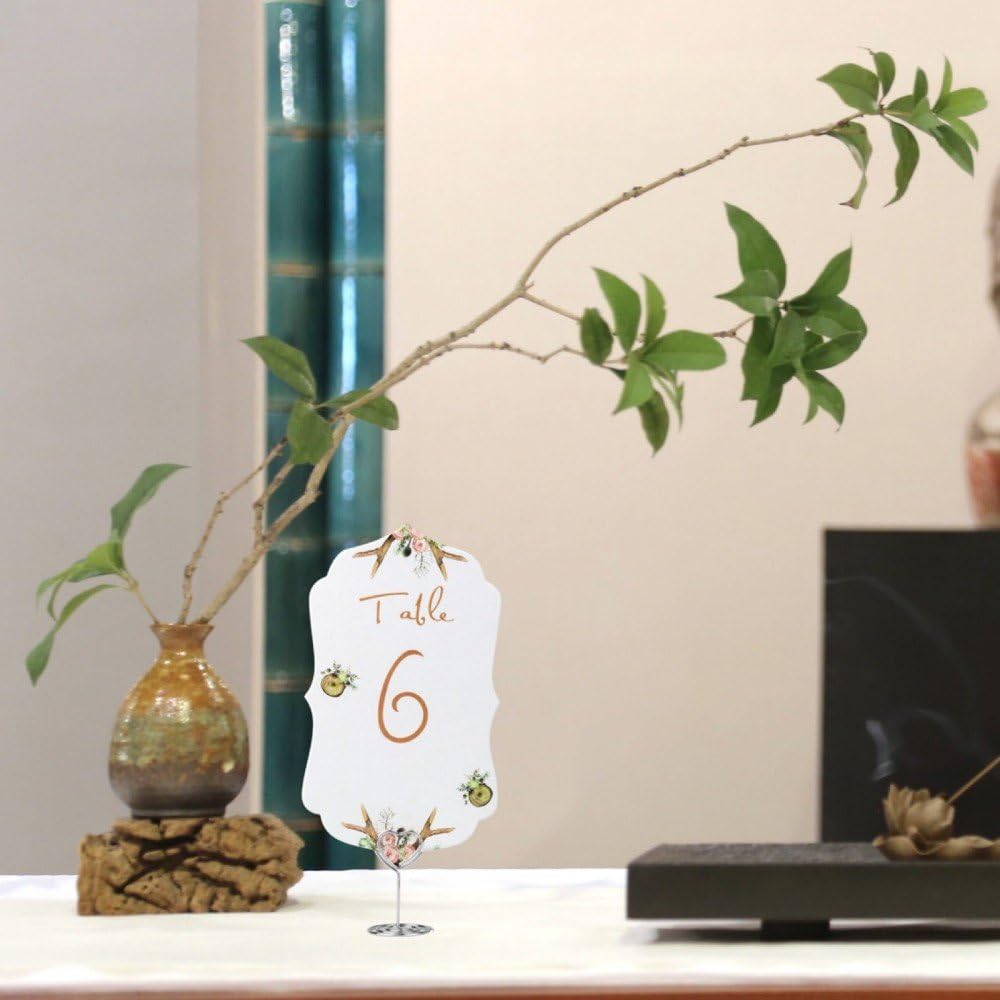 20pcs Mini Place Card Holder, Table Number Holders, Table Card Holders, Table Number Stands, Wire