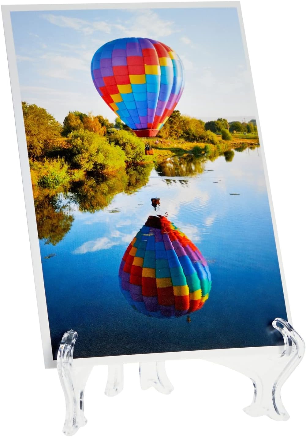 Juvale Mini Clear Acrylic Easel Stands - 24-Pack, 5.3-Inch, Clear Plastic - Mini Easel Sign Stand &