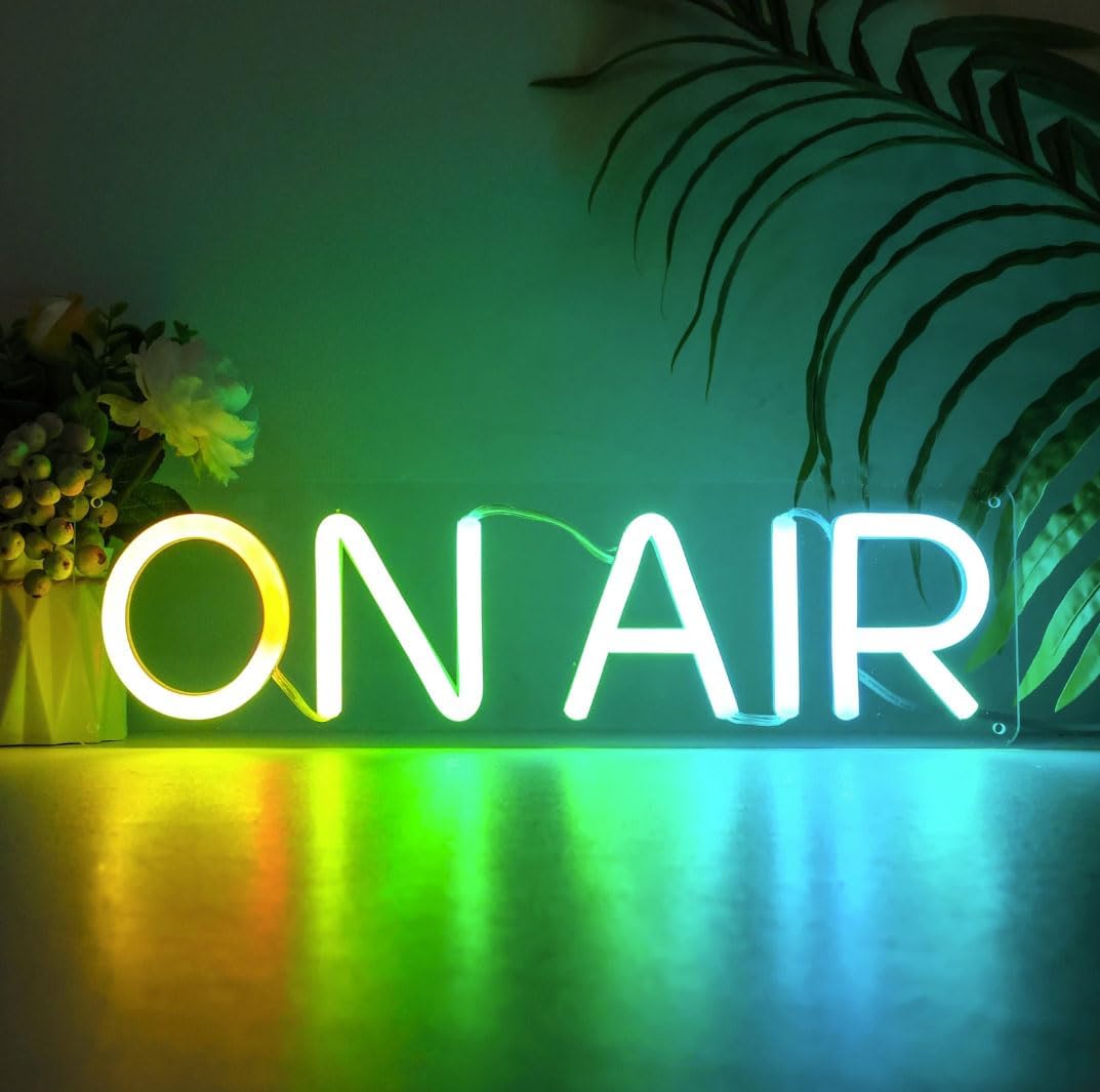 Ulalaza Smart RGB & Color Flow Effect Better On air LED Neon Sign with Remote & App Control Music