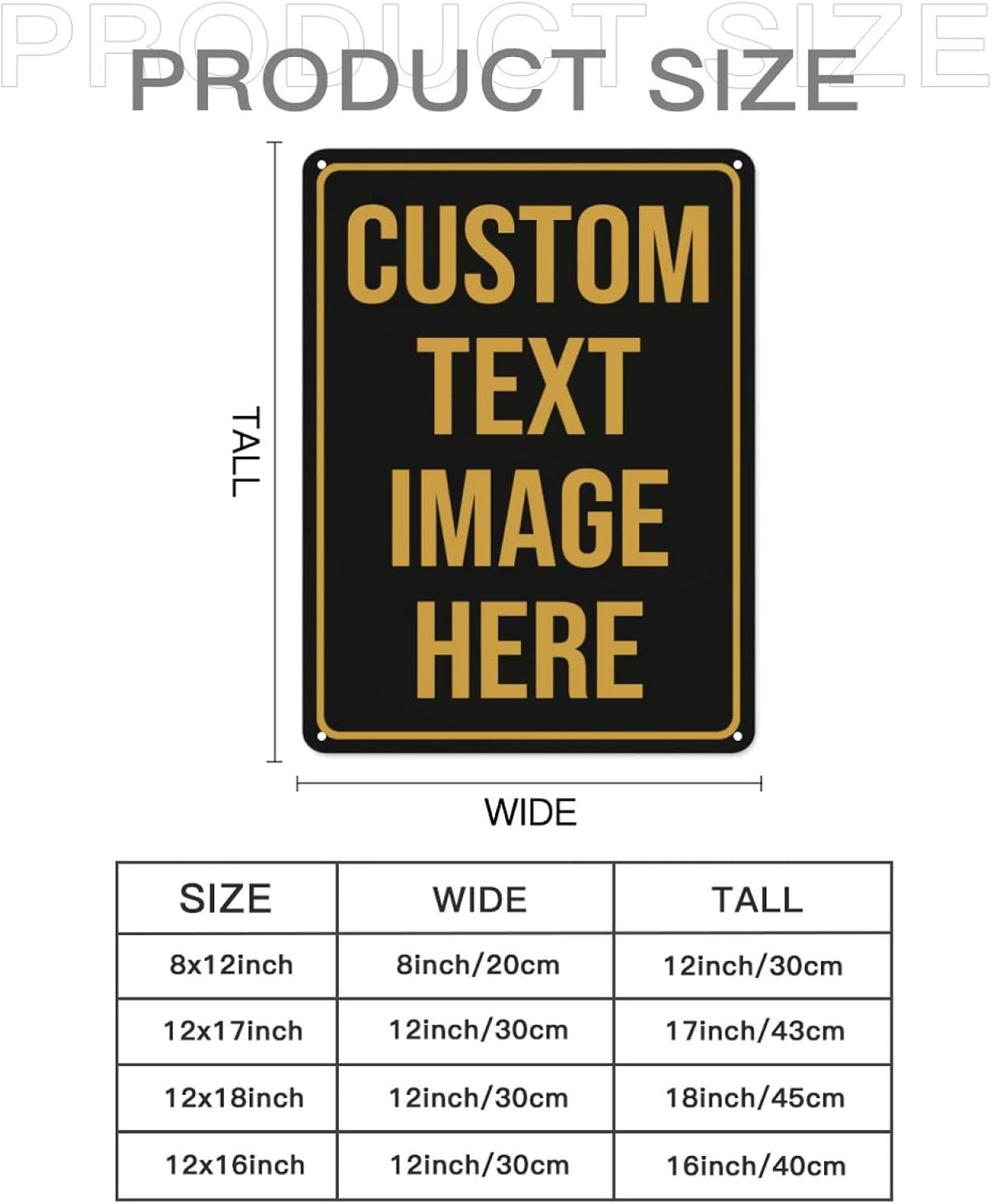 Custom Signs,Custom Sign, Metal Sign Customized Sign Personalized Metal Signs Make Your Own Sign
