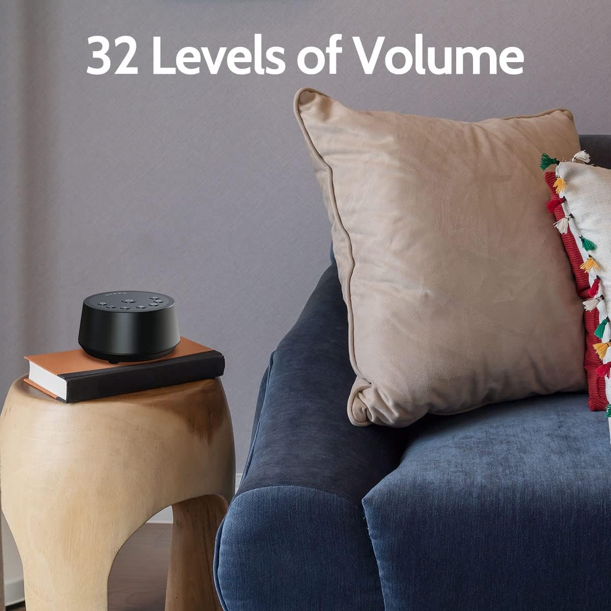 Color Noise Sound Machines with 25 Soothing Sounds Sleep White Noise Machine 32 Volume Levels 5