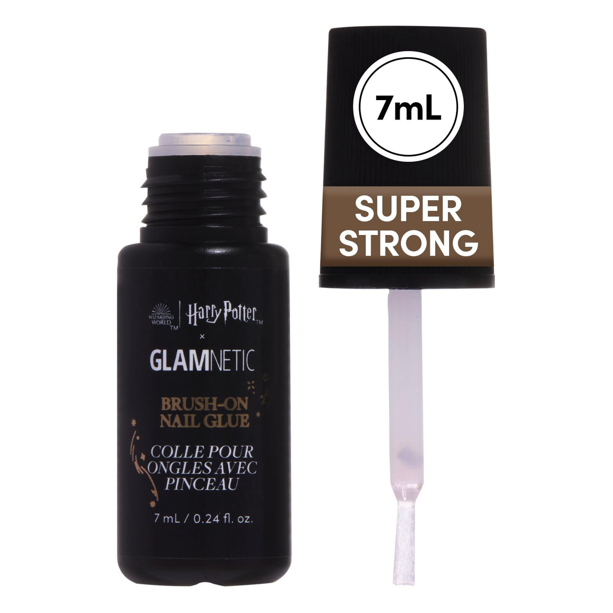 Harry Potter™ x Glamnetic Super Strong Brush On Nail Glue | Brush Tip Applicator, Mess Free, Travel