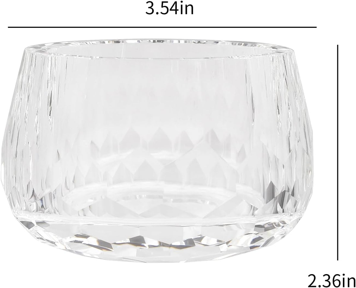 kitCom Crystal Jewelry Jar, Crystal Wedding Candy Buffet Jar, Home Decoration Party Cotton Swab