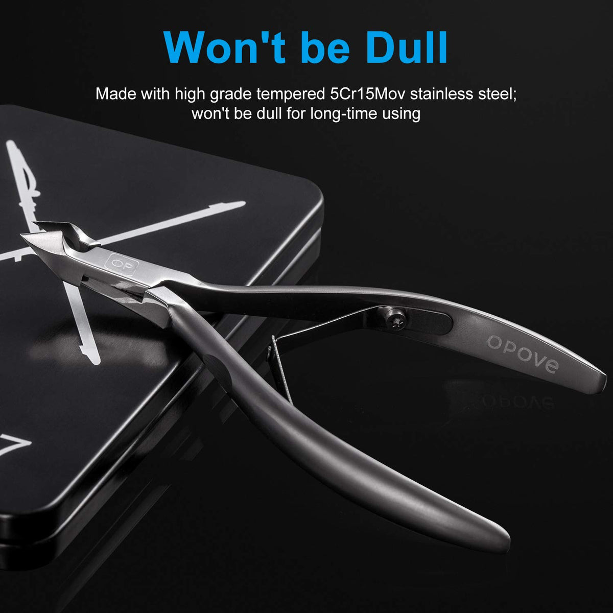 Cuticle Trimmer 3/4 Jaw Extremely Sharp Cuticle Nippers Scissors Stainless Steel Clippers Cutter