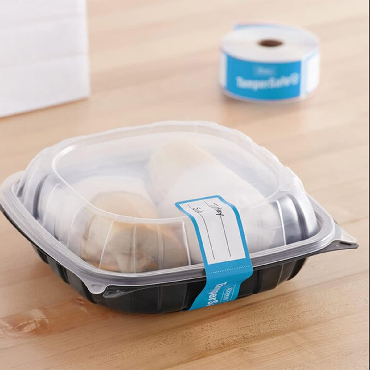 Angel's Peel Lounge Tamper Proof Stickers Roll — Tamper Evident Stickers for Food Delivery, Drink