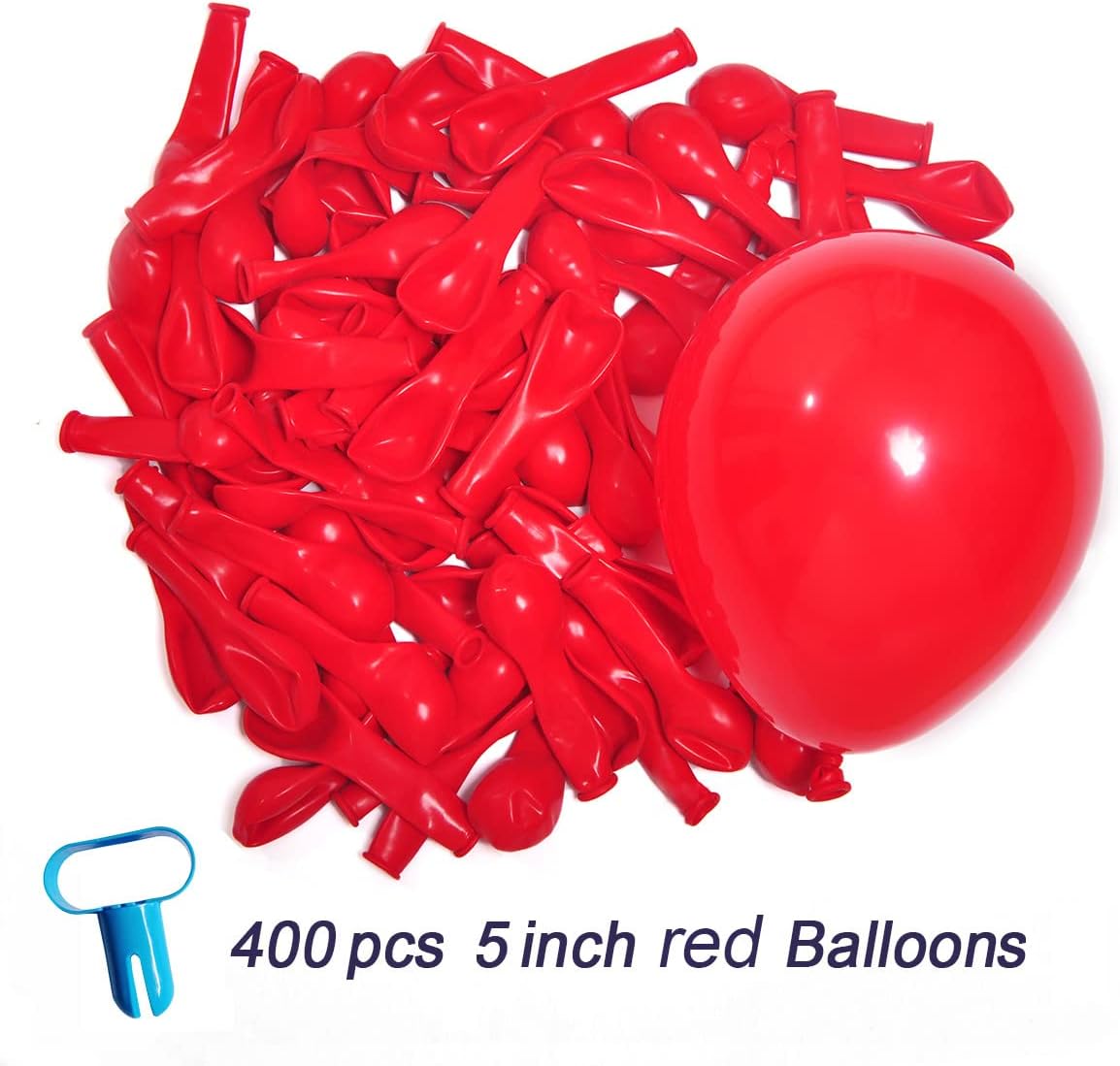 400 Pack Red Balloons 5 Inch Latex Small Balloon for Birthday Wedding Bridal Baby Shower Party