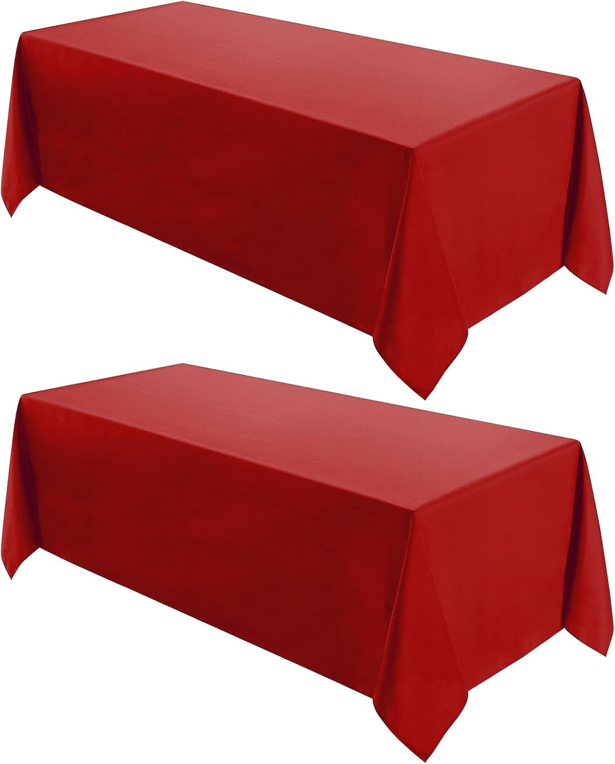 VidaFete 2 Pack 90 * 132inch Rectangle Table Cloth Polyester, Stain Wrinkle Resistant Polyester