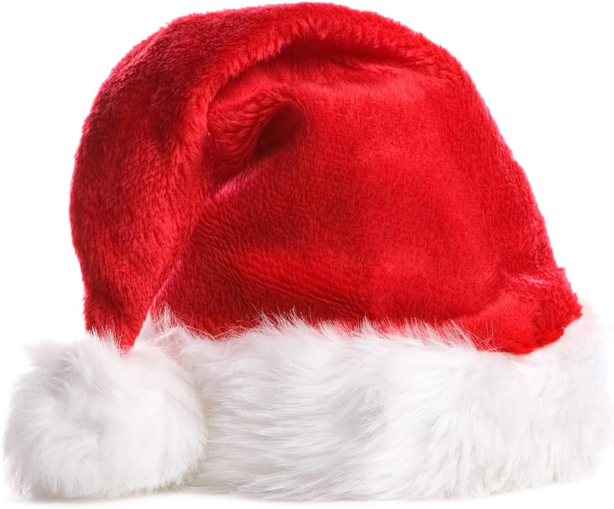 Berenlu Christmas Hat, Santa Hat, Xmas Holiday Hat for Adults, Touch Soft and Comfortable Velvet