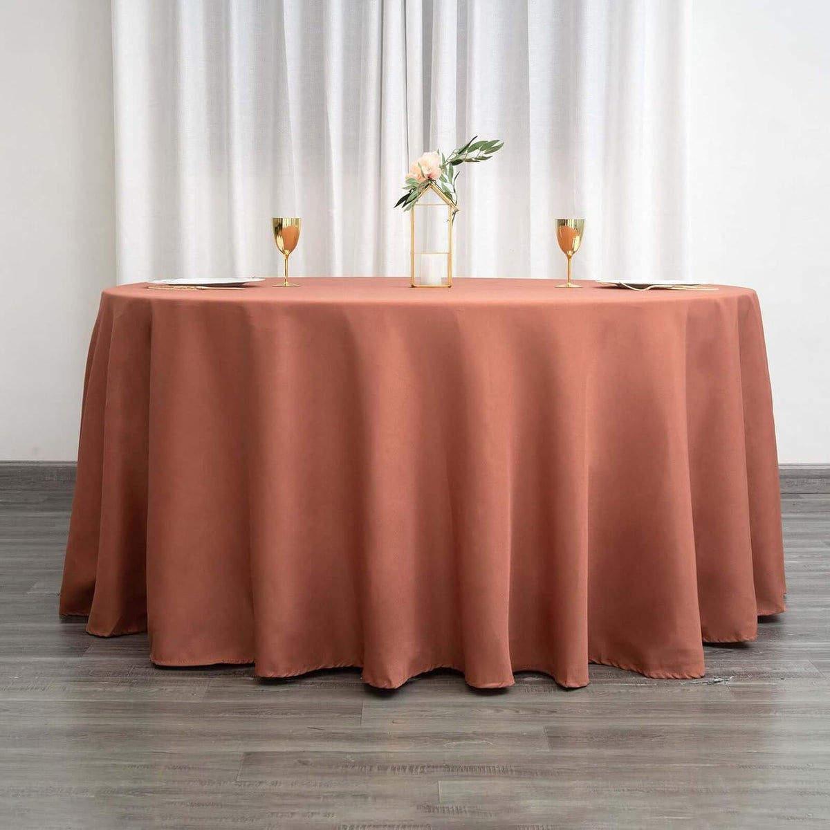 Efavormart Round Tablecloth, 120 Inch Stain & Wrinkle Resistant Washable Table Cloth, Decorative