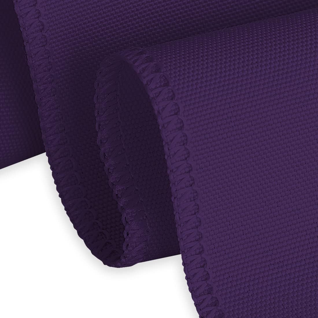 LTC LINENS 2 Pack 108 Inch Round Tablecloth Purple - Great for 48 Inch Round Table Floor Length