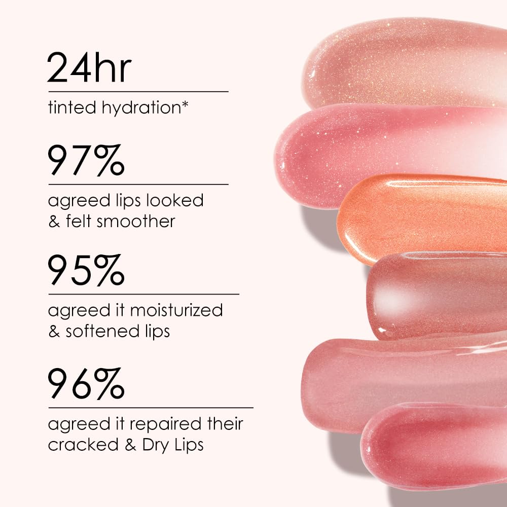 CATKIN Tinted Lip Balm Glitter Lip Stain Ultra Hydrating Lip Moistrurizer Lip Care with Vitamin E