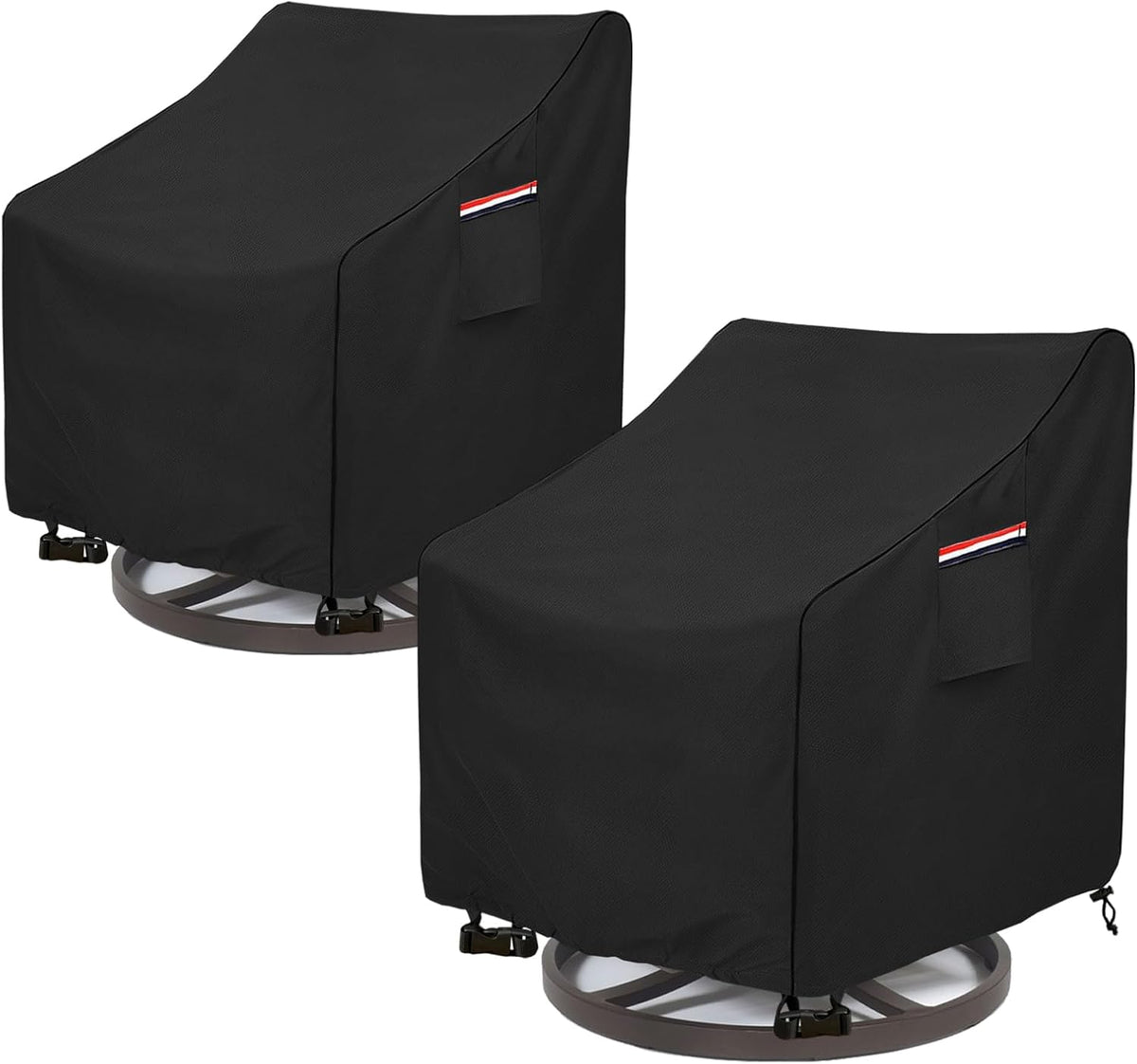 Okcool Outdoor Swivel Chair Cover 2 Pack,Outdoor Furniture Patio Chair Covers Waterproof