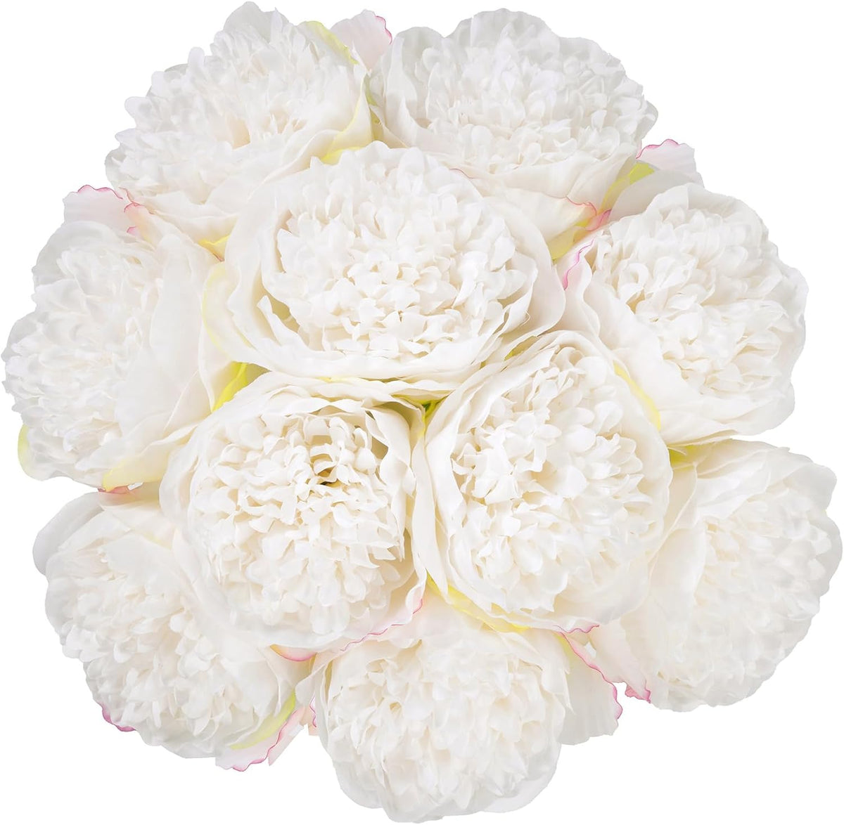 U'Artlines 20 Heads Artificial Peony Silk Flower Leaf Home Office Wedding Party Festival Bar Decor