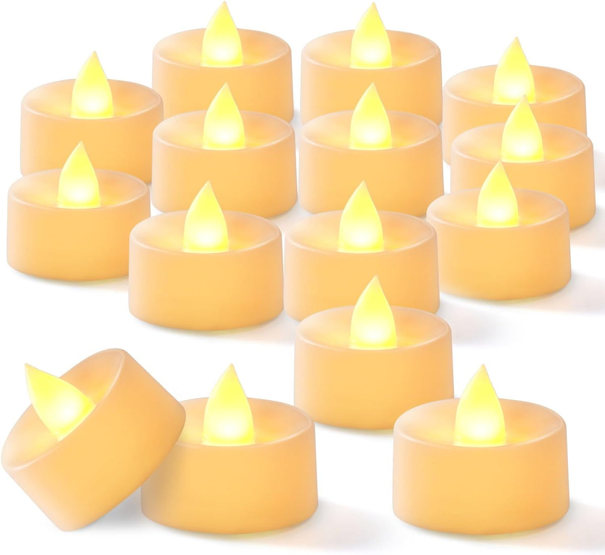 BEICHI Flameless Candles, 100Pack Battery Operated Candle, LED Tea Lights Candle Battery Operated