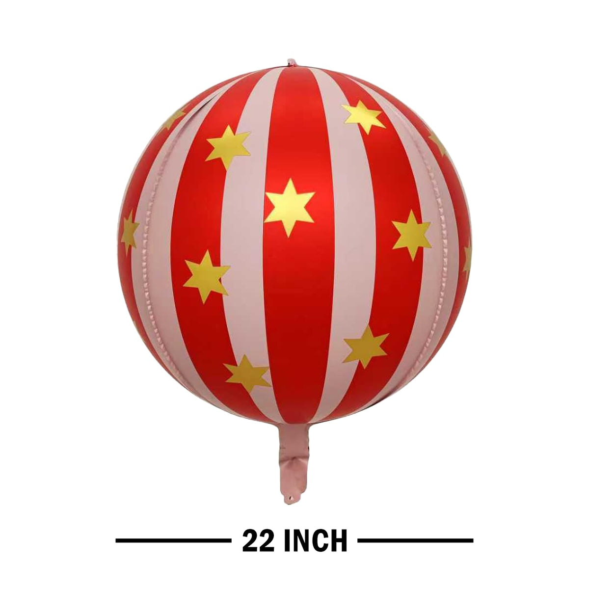 Carnival Red and Pink Foil Balloons 22Inch 6Pack