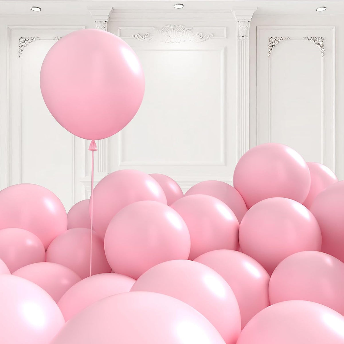 125 pcs Light Pink 5 Inch Balloons,Small Balloons for Balloon Garland or Balloon Arch as Party