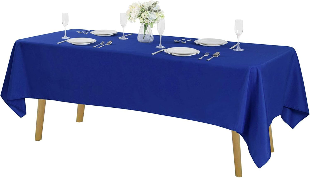 Rectangle Tablecloth 60x102 inch Washable Polyester Fabric Table Cloth for Wedding Party Dining