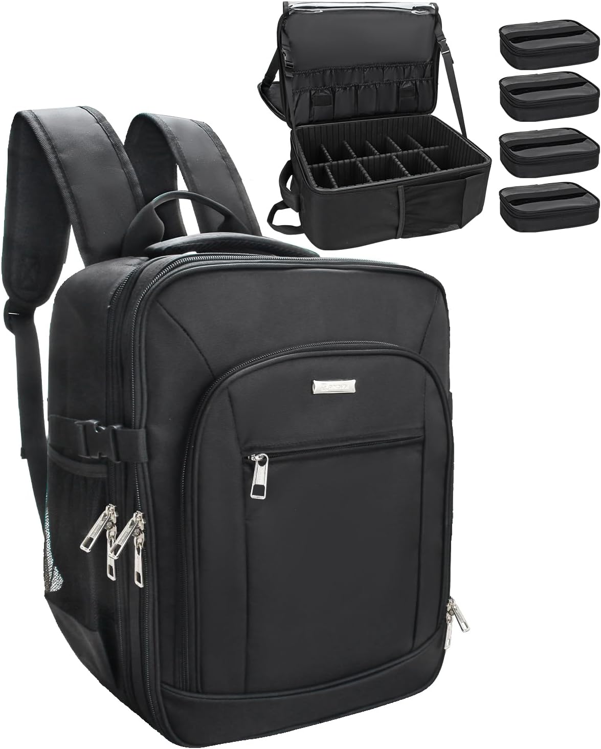Makeup Backpack Makeup Artist Bag Professional Extra Large Cosmetic Bag Travel Train Case Storage