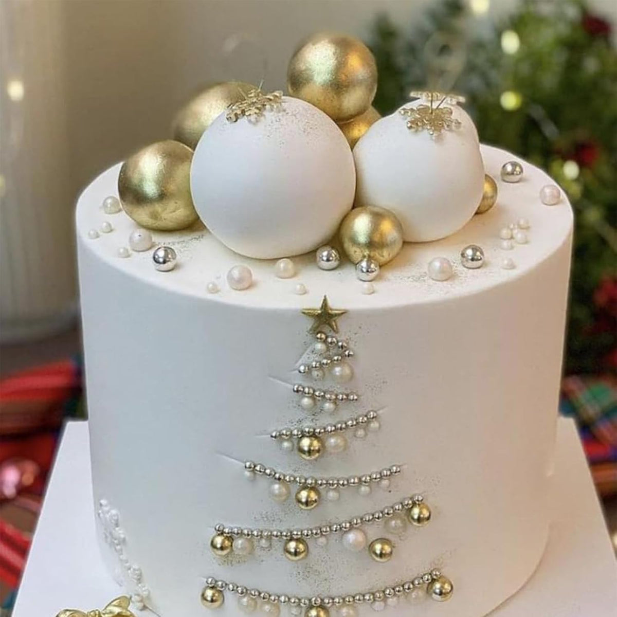 Sentovac 7mm Gold Pearl Sprinkles Edible Cake Decorating Sugar Candy Cookie Cake Cupcake Topper Ice