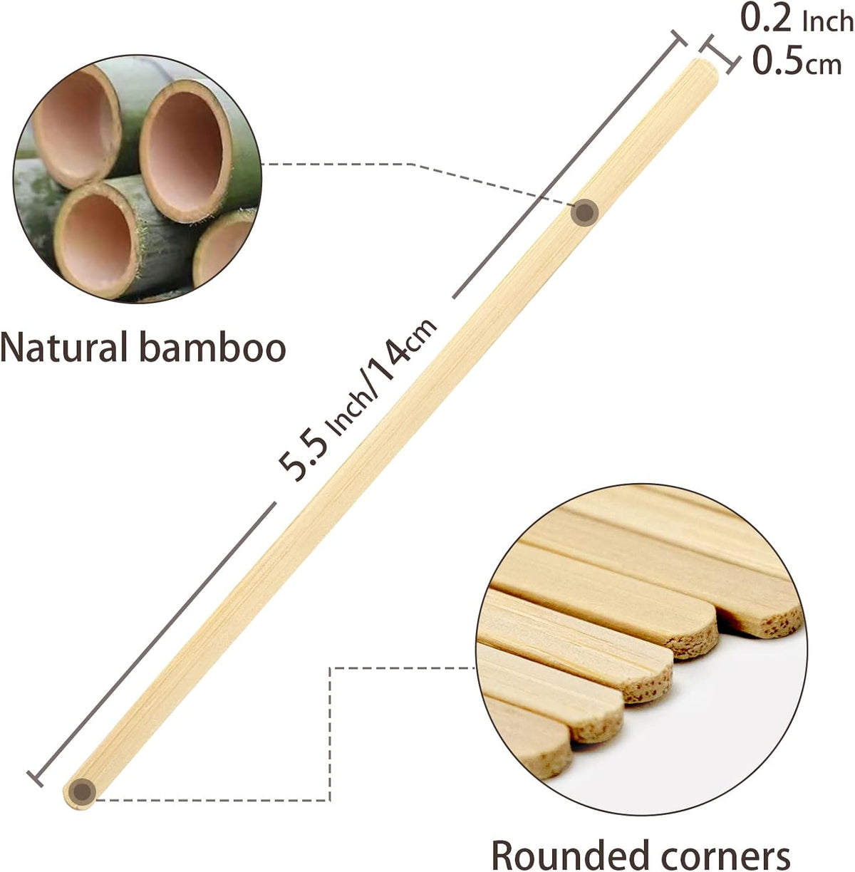 1000Pcs Bamboo Coffee Stirrers Individually Wrapped – Coffee Stir Sticks 5.5 Inch, Stir Sticks For