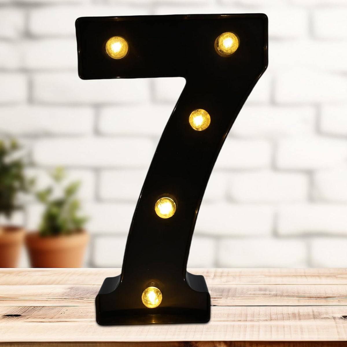 LED Marquee Numbers, 8.58 Inch Led Light Up Numbers for Party, Small Light Up Letters, Battery
