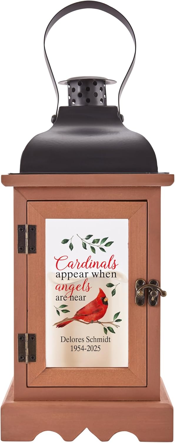 Let's Make Memories Personalized Memorial Lantern with LED Candle - Sympathy Gift - Condolences