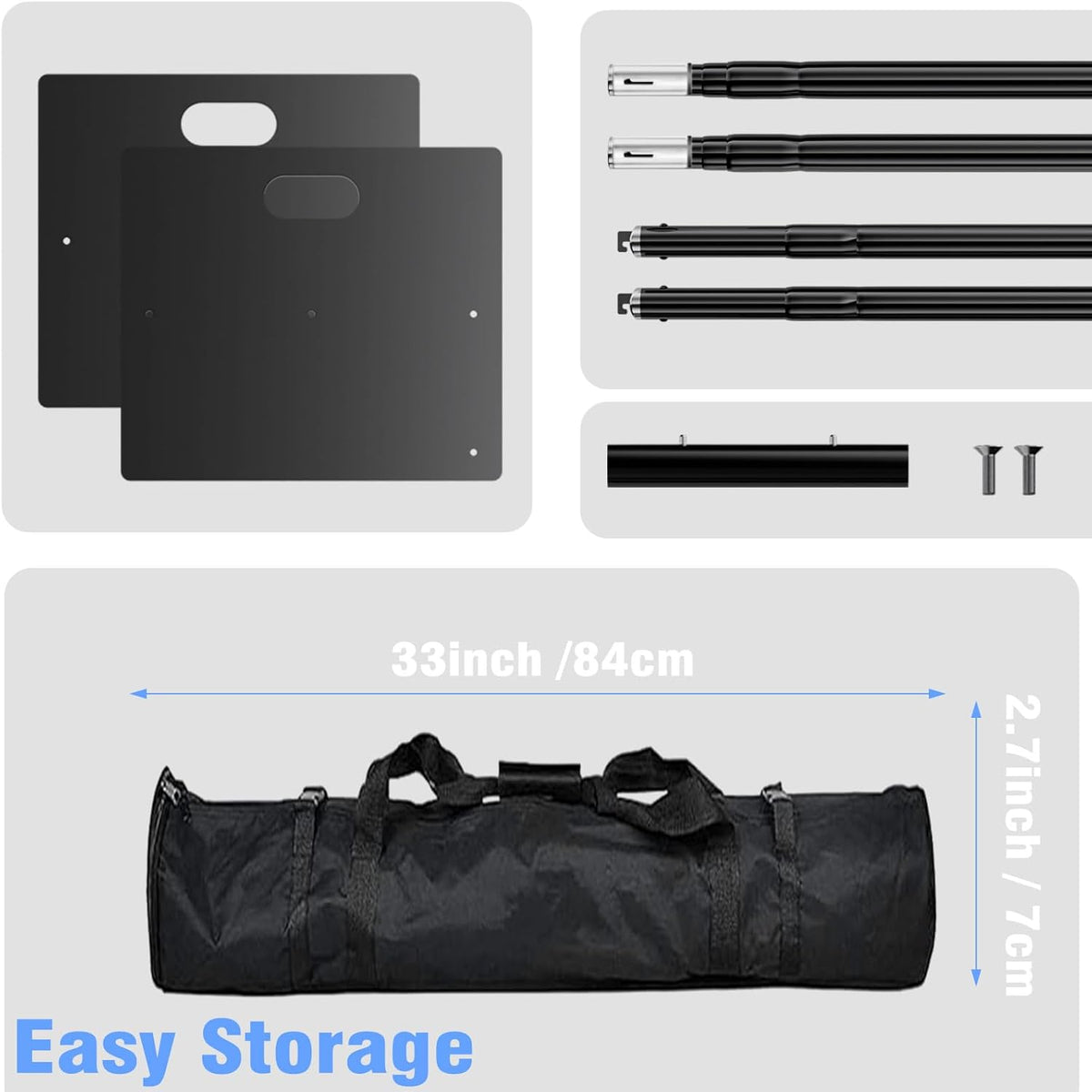 Pipe and Drape Backdrop Stand 10FT x 8FT, Adjustable Backdrop Stand Heavy Duty, Background Stand