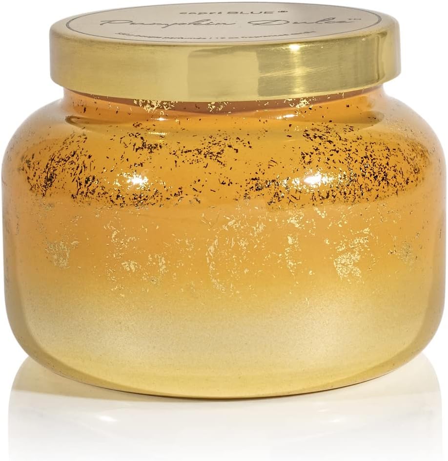 Capri Blue Glimmer Jar Candles - Luxury Holiday Scented Candles for Home - Long Lasting Soy Wax