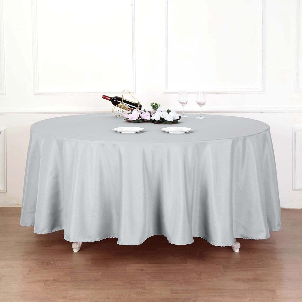 Efavormart Round Tablecloth, 120 Inch Stain & Wrinkle Resistant Washable Table Cloth, Decorative