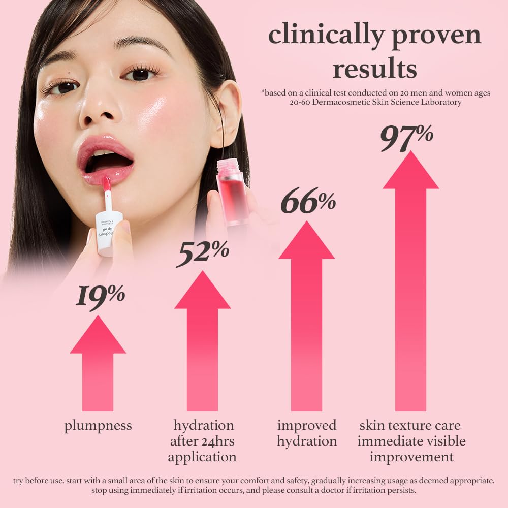 NOONI Korean Lip Oil - Applecherry | Long-Lasting, Moisturizing, Plumping, Revitalizing for Dry