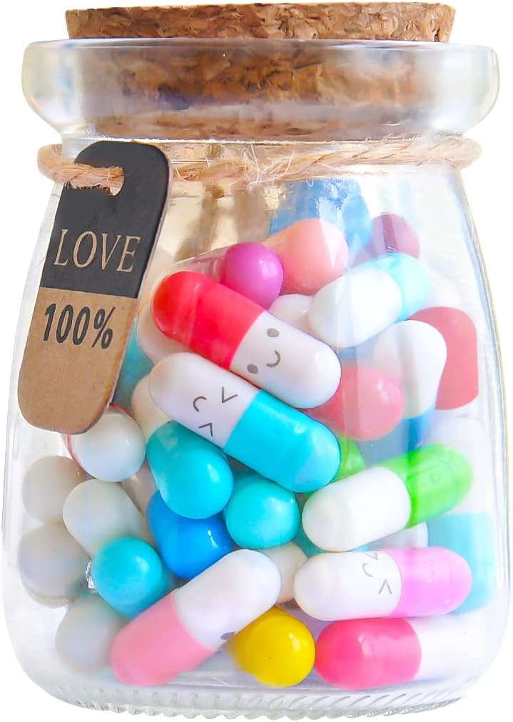 Capsule Letters in a Bottle, Capsule Message in A Bottle, Christmas Friendship Gift for Your