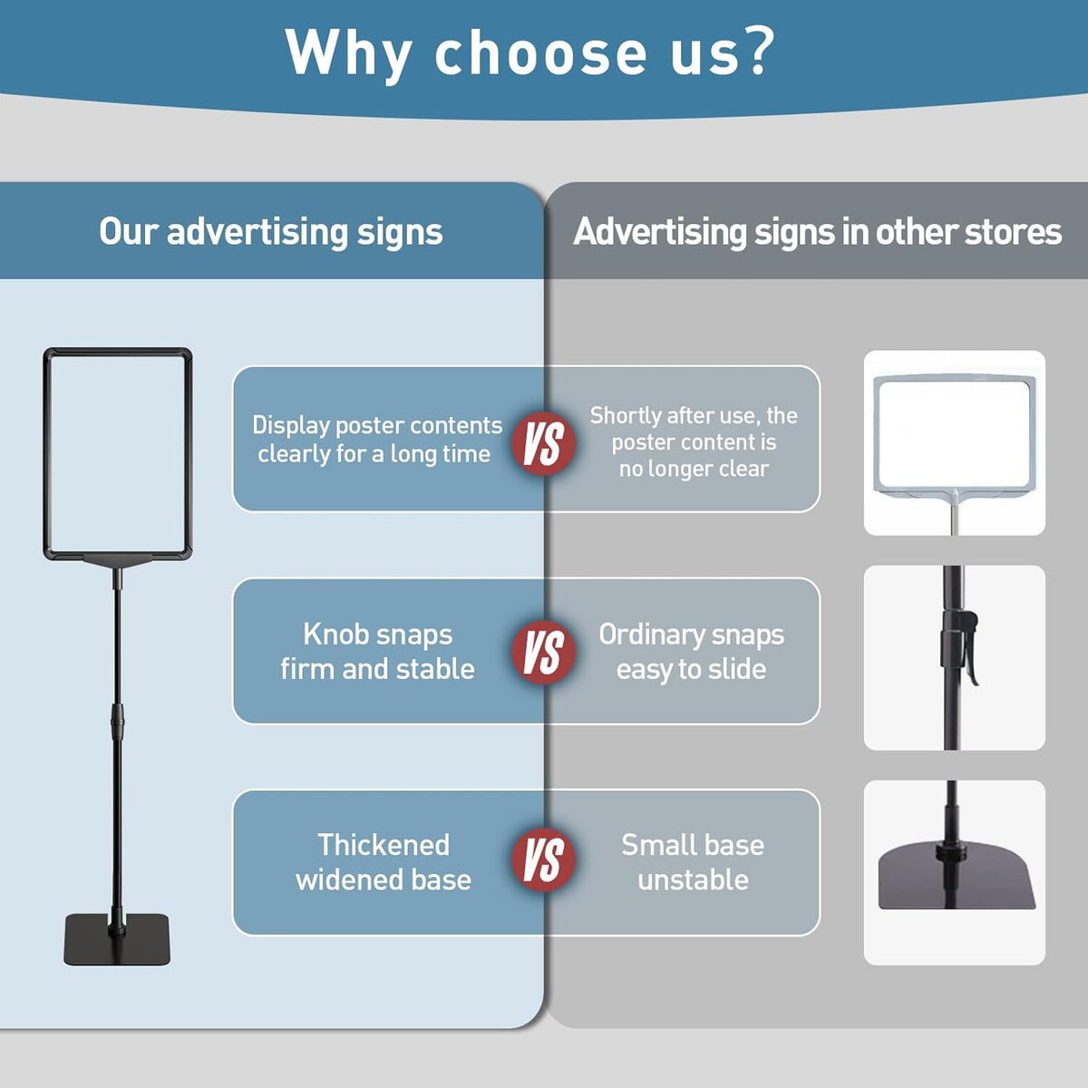 Sign Holder Stand 8.5 x 11,Sign Stand for Display,Table Sign Holders,Suitable for indoor