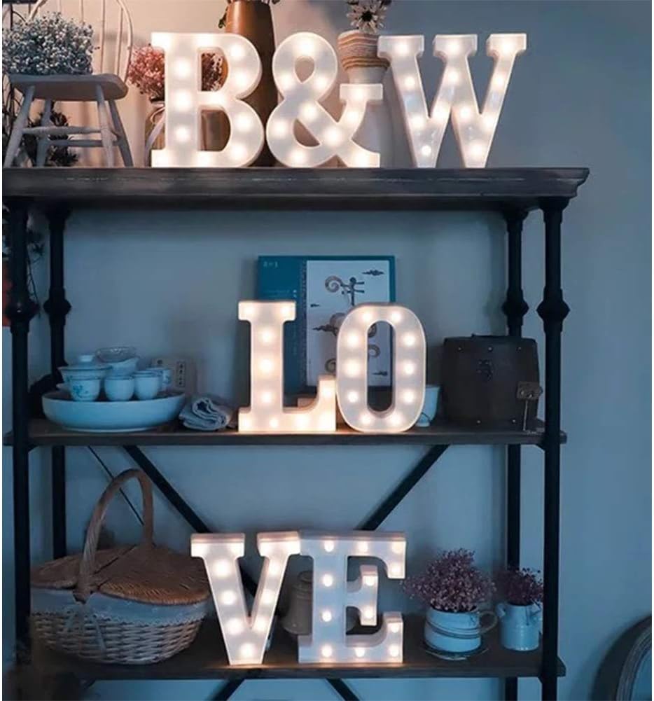 MUMUXI Marquee Light Up Letters | Large Light Up Numbers | Battery Powered and Bright with Every
