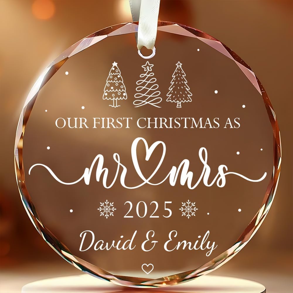 Personalized Wedding Christmas Ornaments - Mr And Mrs Gifts - Wedding Gift Ideas For Couples 2025