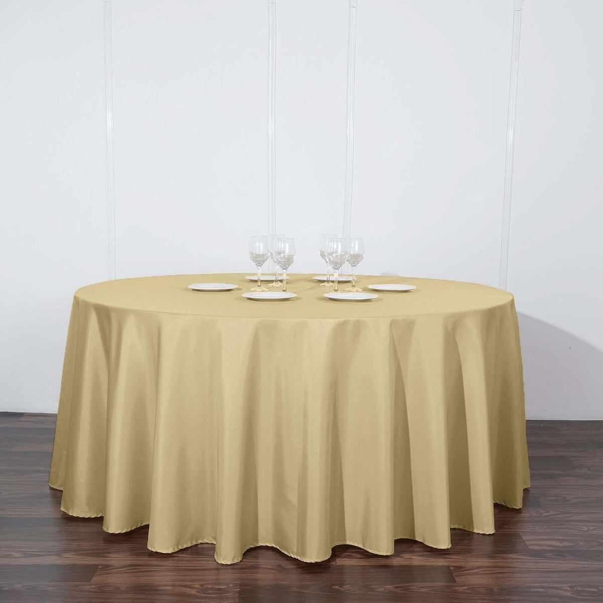 Efavormart Round Tablecloth, 120 Inch Stain & Wrinkle Resistant Washable Table Cloth, Decorative