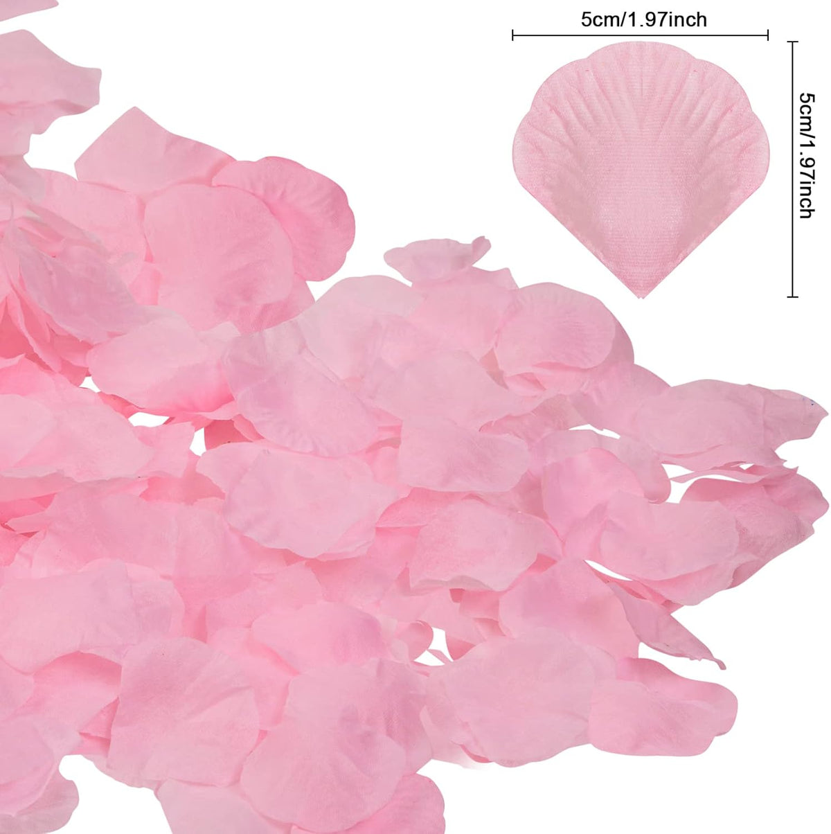 Ouddy Decor 5000 Pcs Rose Petals Artificial Flower for Valentine's Wedding Decor Romantic Night