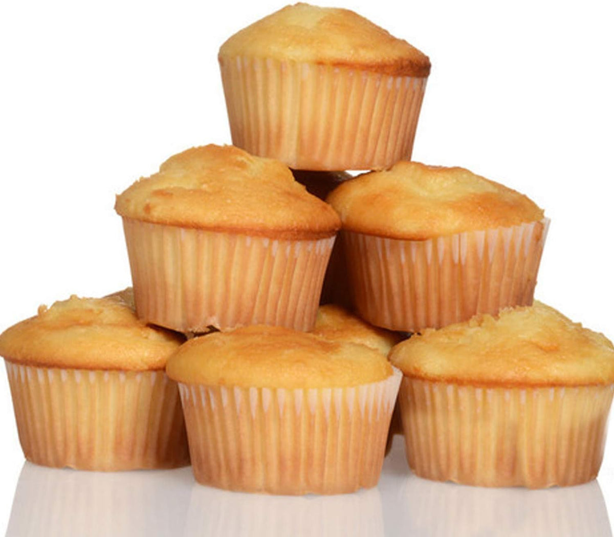 Caperci Standard Natural Cupcake Liners 500 Count, No Smell, Grease-Proof Paper Muffin Liners