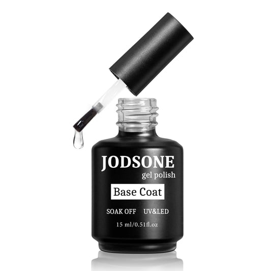 JODSONE 15ML Base Coat Gel Nail Polish Gel Glossy Quick Drying Durable Soak Off Clear No Wipe