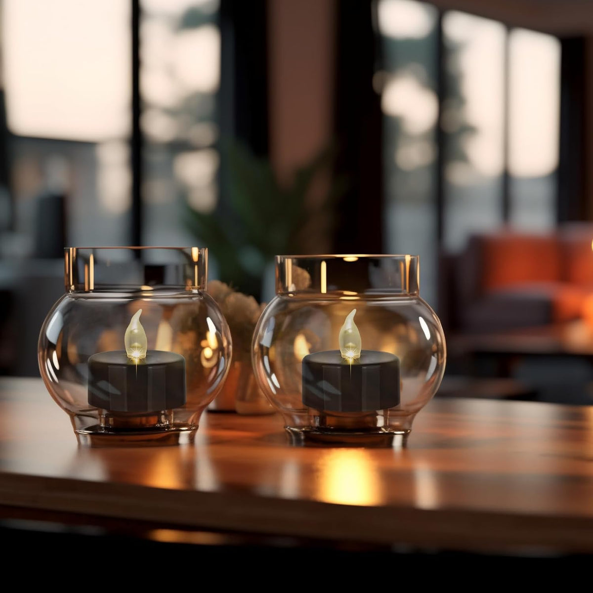 Battery Operated LED Tea Lights: 24PACK Flameless Votive Candles Lamp Realistic and Bright