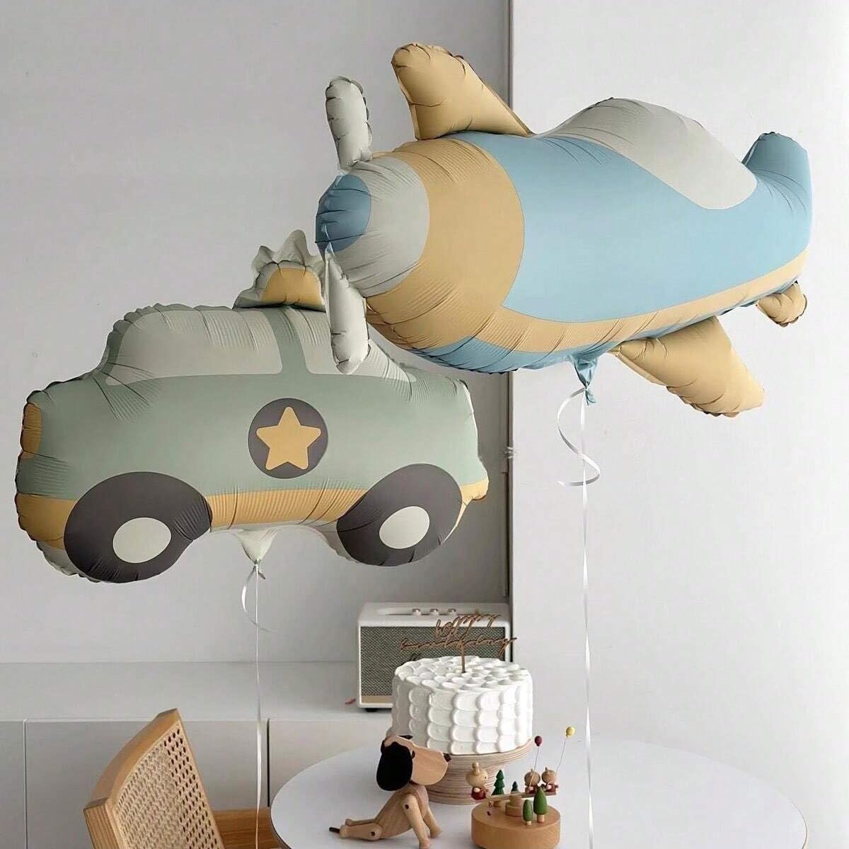 Matte Aircraft balloon inflatable airplane party decorations Birthday Foil Balloons for pilot