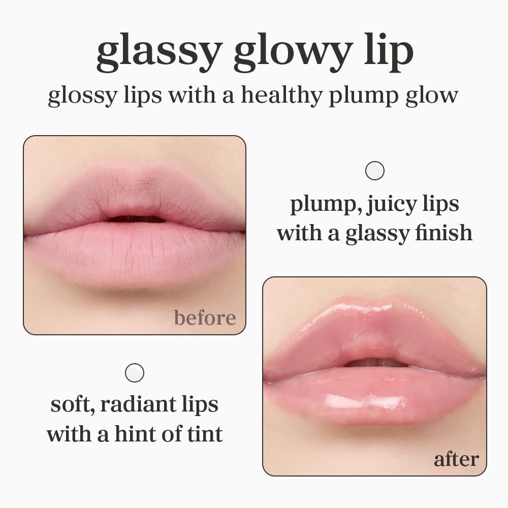 NOONI Korean Lip Oil - Appleclear | Long-Lasting, Moisturizing, Plumping, Revitalizing for Dry