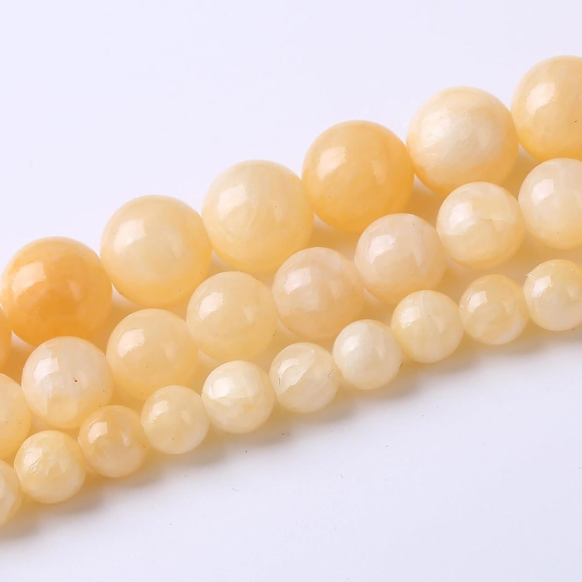Rice Topaz Stone Beads Gemstone Round Crystal Energy Jade Beads Stone Beads for Jewelry Making DIY