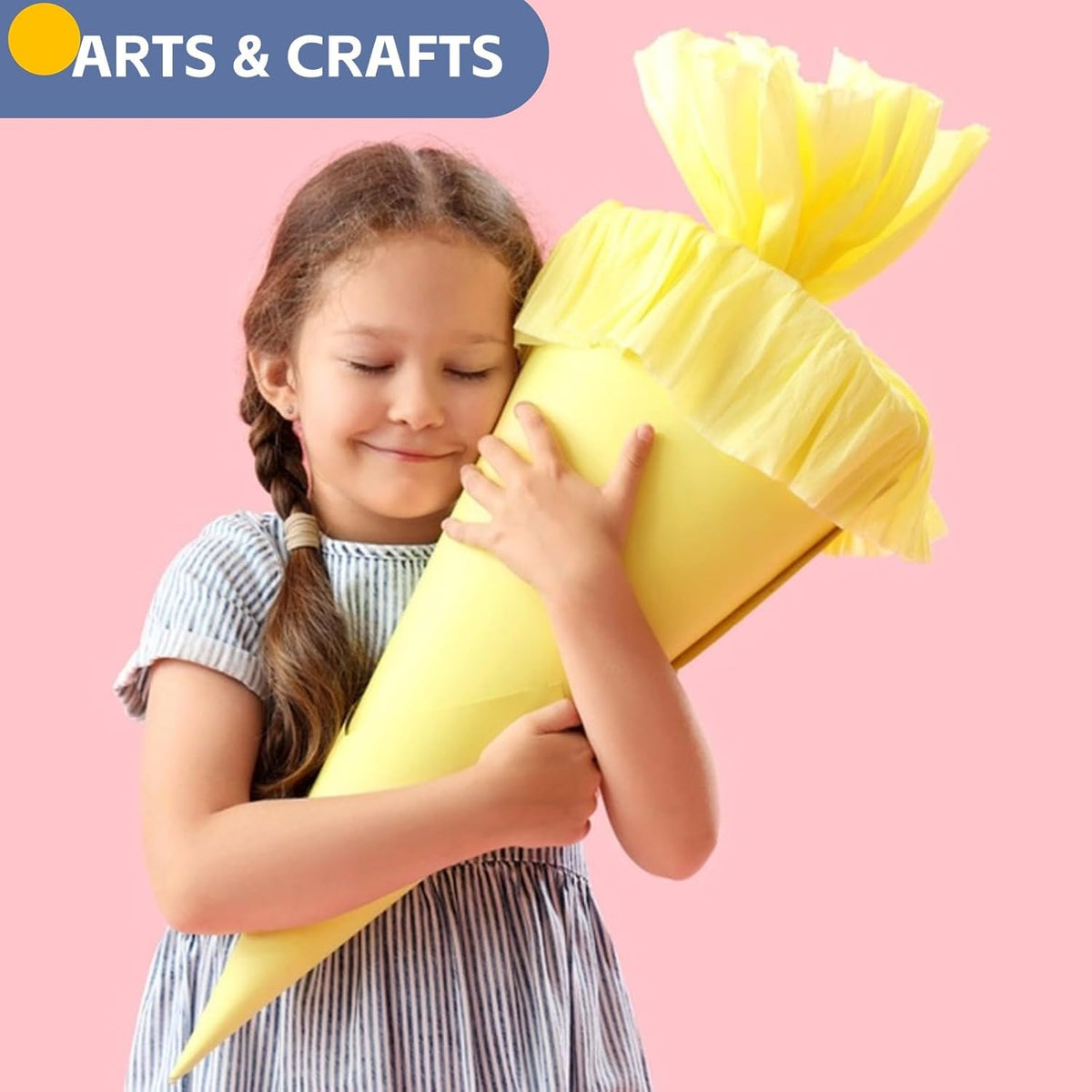 Halloween Wrapping Paper, 15"x900" Yellow Art Craft Poster Construction Bulletin Board Decorative