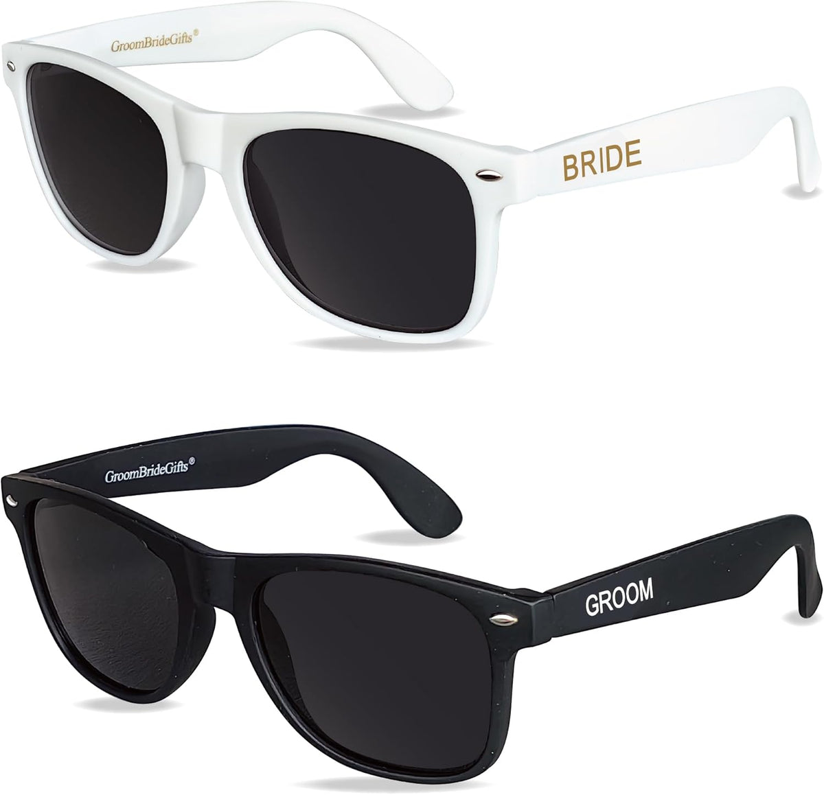 Bride and Groom Polarized Sunglasses for Wedding – UV400 Protection, Lightweight & Stylish Couple