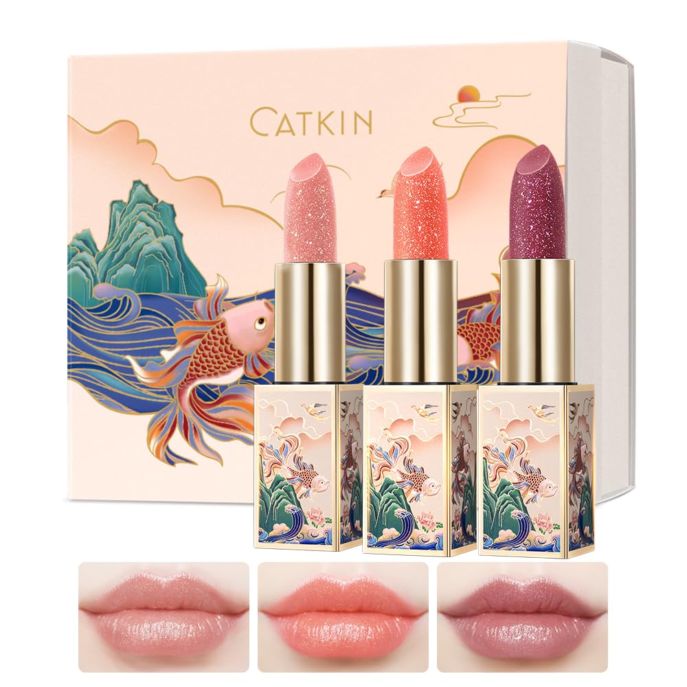 CATKIN Lip Balm Color Tinted Changing Lipstick Ultra Hydrating Lip Moistrurizer Lip Care with