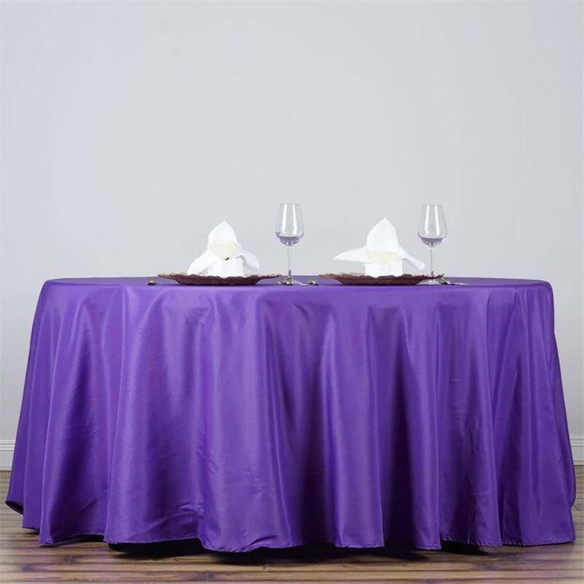 Efavormart Round Tablecloth, 132 Inch Stain & Wrinkle Resistant Washable Table Cloth, Decorative